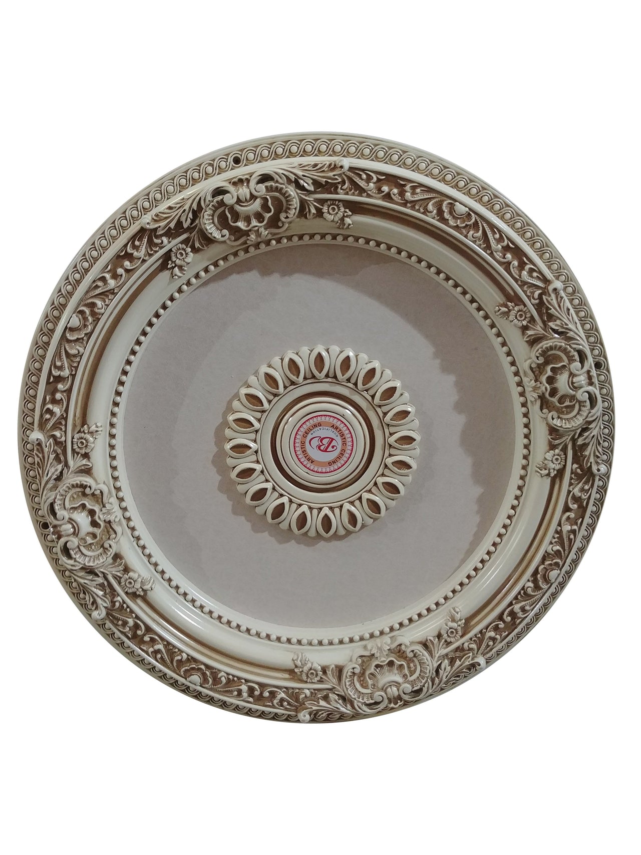 AFD Cream French Petite Round Ceiling Medallion Medallions AFD Cream 