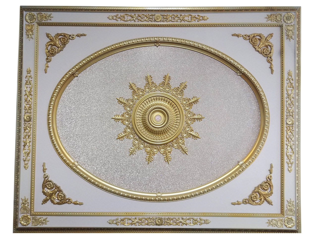 AFD Rose Gold Rectangular Ceiling Medallion Medallions AFD Gold 