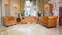 Thumbnail for AFD Classic Chesterfield Sofa Set of 3 Sofa AFD Tan 