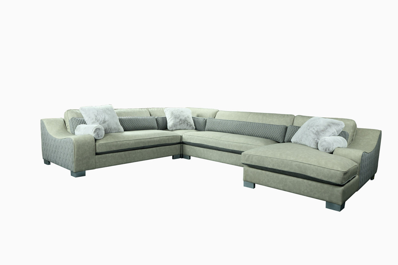 AFD Santa Ana Sectional (KIT) Sofa AFD Grey 