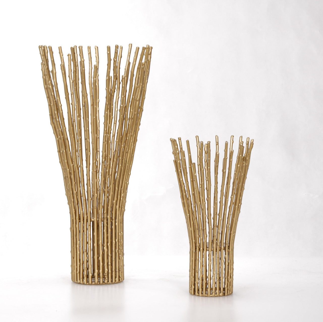 AFD Gold Floor Large And Small Vases Set Of 2 Décor AFD Gold 