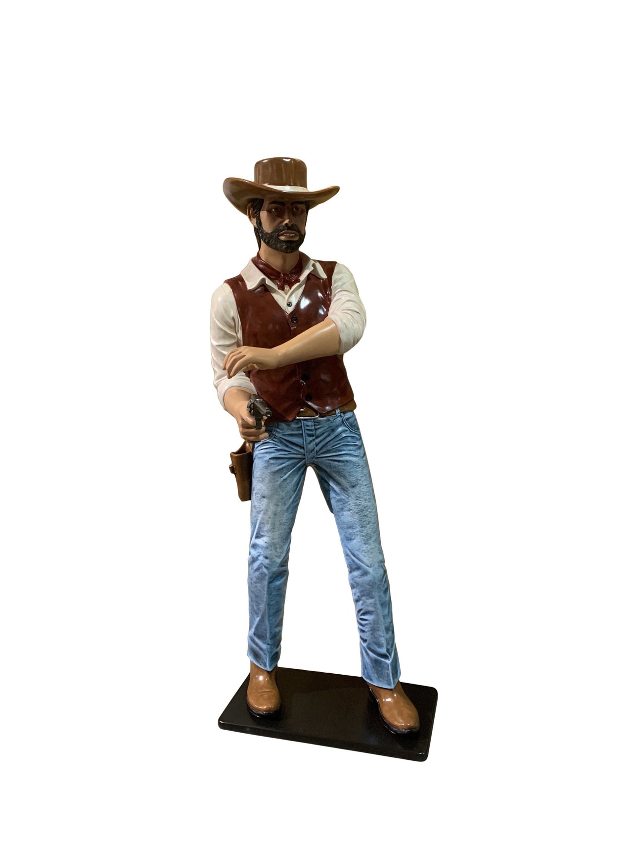 AFD Gunslinger Cowboy 6ft Statuary AFD Multi Color 