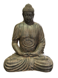 Thumbnail for AFD Sitting Buddha Black Earthy Décor AFD BLACK EARTHY 
