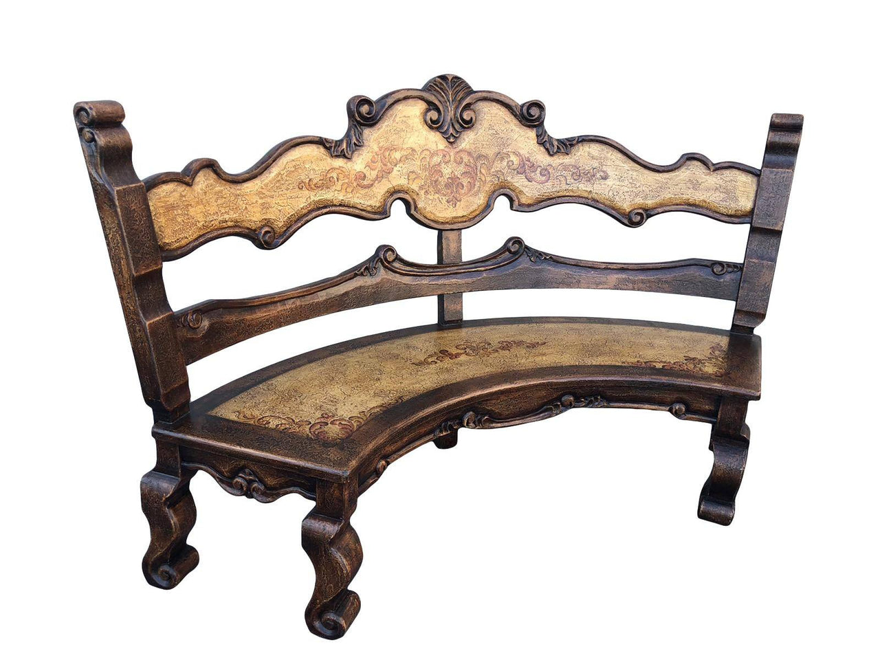 AFD Juliana Half Round Bench Benches AFD Beige Multi Color 