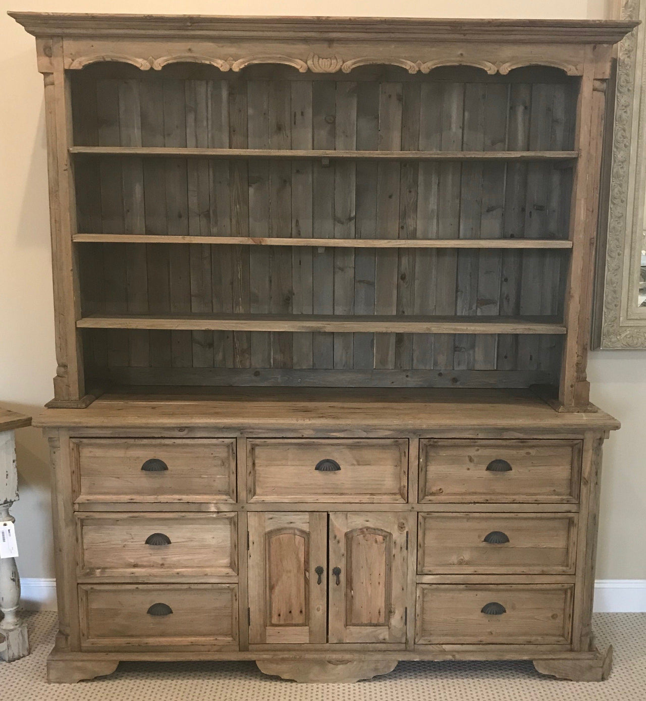 AFD Farmhouse Cote de Azur Hutch in Natural Finish Hutch AFD Natural 