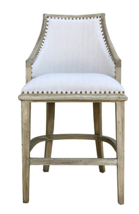 Thumbnail for AFD Farmhouse Barrel Counter Stool Stools AFD Natural, White 