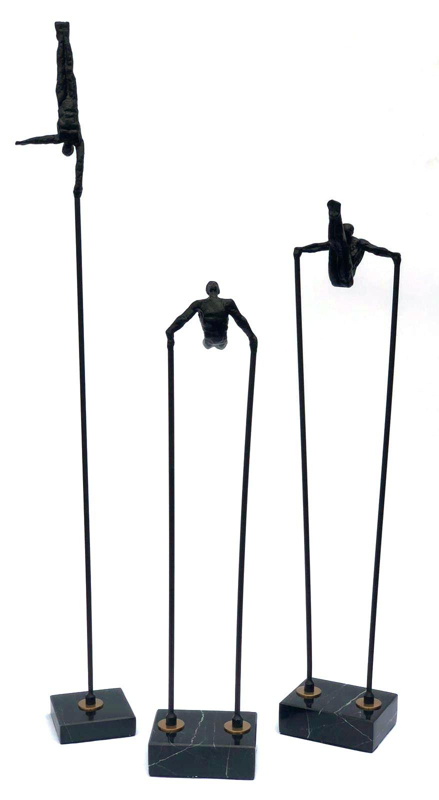 AFD Set 3 48" Arcrobats Metal Marble Décor AFD Black 