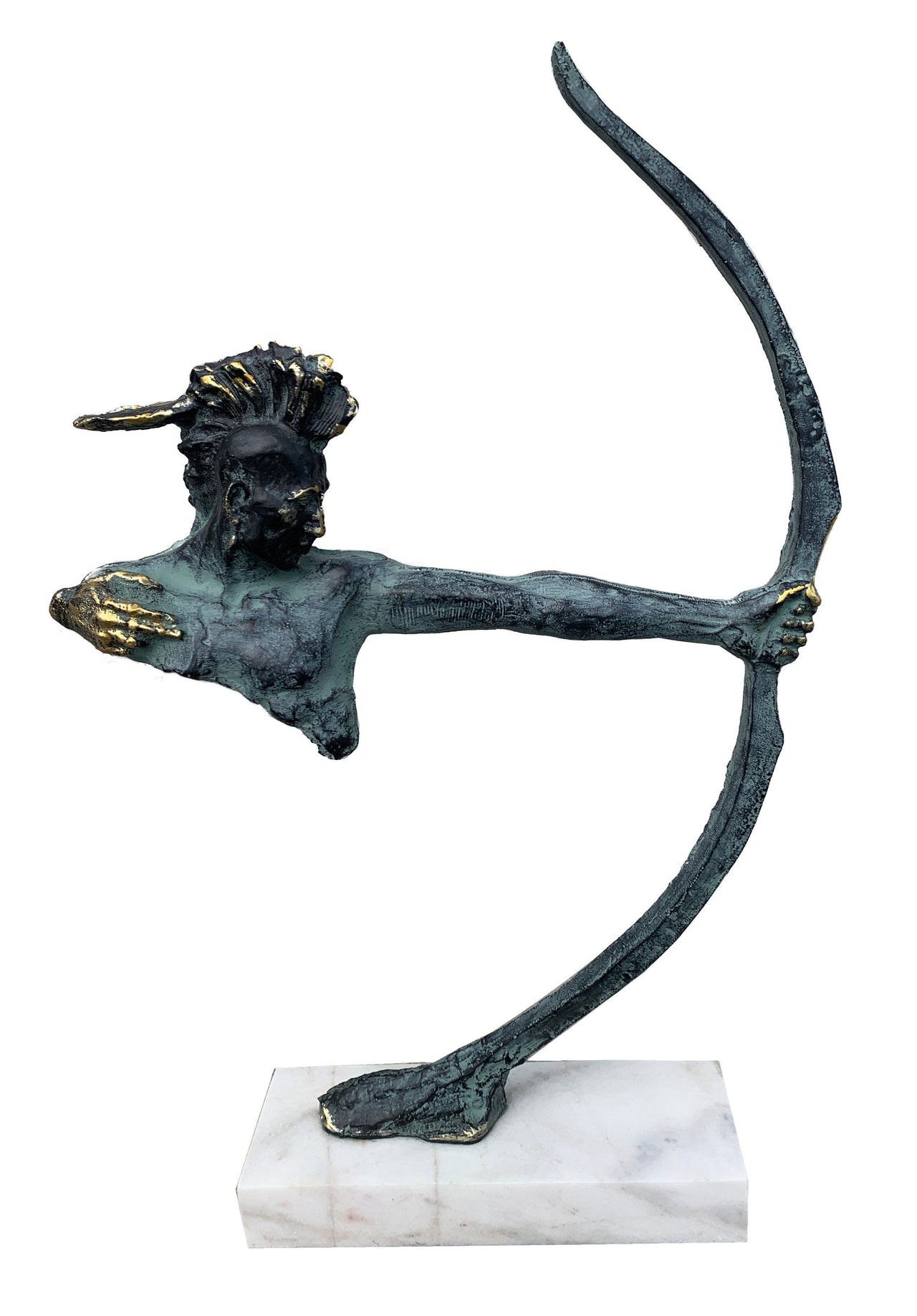 AFD Iron And Marble Indian Shooter Large Décor AFD Green 