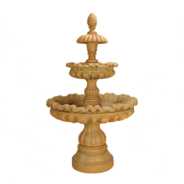 Julia Three Tier Outdoor Cast Stone Garden Fountain Fountain Tuscan 