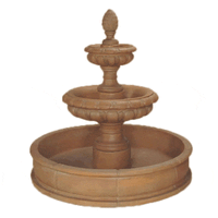 Thumbnail for Lombardina Two Tier Pond Outdoor Cast Stone Garden Fountain Fountain Tuscan 