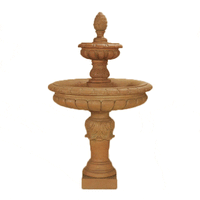 Thumbnail for Foglia Two Tier Outdoor Cast Stone Garden Fountain Fountain Tuscan 