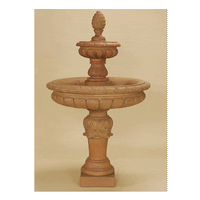 Thumbnail for Foglia Two Tier Outdoor Cast Stone Garden Fountain Fountain Tuscan 