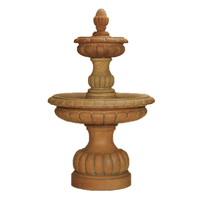 Thumbnail for Ambra Two Tier Outdoor Cast Stone Garden Fountain Fountain Tuscan 