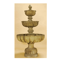 Thumbnail for Urbino Grande Three Tiered Outdoor Cast Stone Garden Fountain Fountain Tuscan 