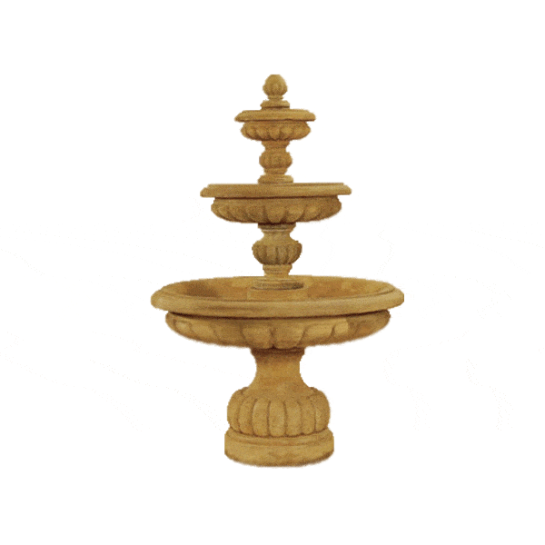 Provence Three Tier Outdoor Cast Stone Garden Fountain fountain Tuscan 