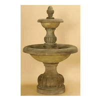 Thumbnail for Isola Two Tier Outdoor Cast Stone Garden Fountain Fountain Tuscan 