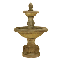 Thumbnail for Isola Two Tier Outdoor Cast Stone Garden Fountain Fountain Tuscan 