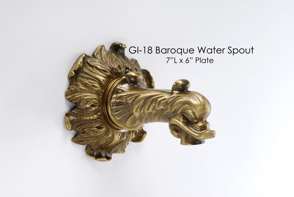 Baroque Water Spout Spout Tuscan 