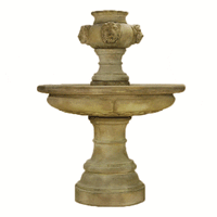 Thumbnail for Madrid Lion Outdoor Cast Stone Garden Fountain Fountain Tuscan 