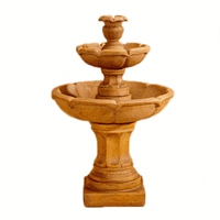 Thumbnail for Velia Two Tier Outdoor Cast Stone Garden Fountain Large Fountain Tuscan 