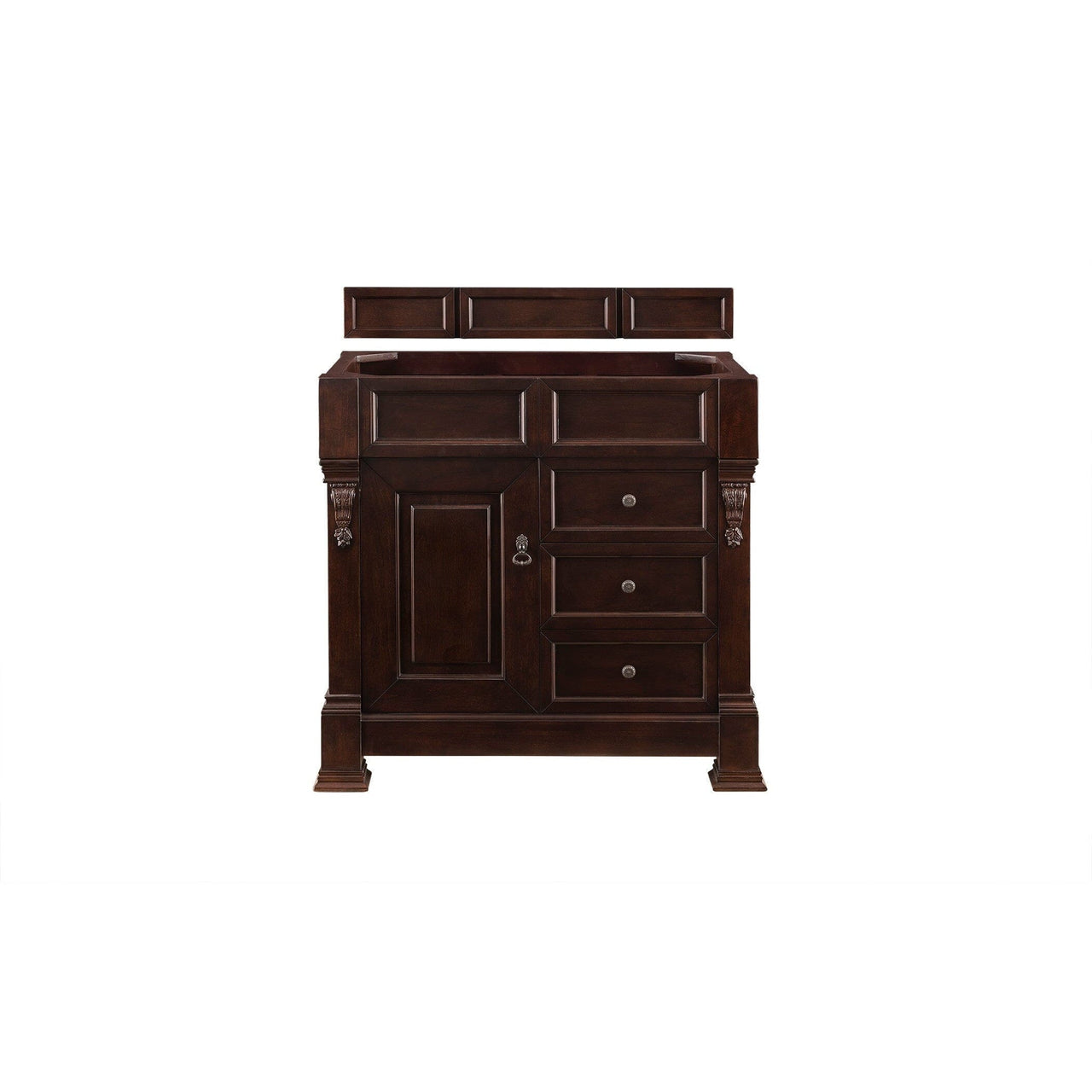 James Martin Brookfield 36" Single Vanity Vanities James Martin Burnished Mahogany Cabinet Only 