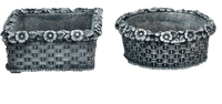 Thumbnail for Flower Box Cast Stone Outdoor Garden Planter Planter Tuscan 