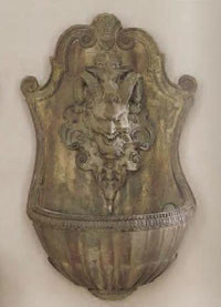 Thumbnail for Parigi Wall Outdoor Cast Stone Garden Fountain Fountain Tuscan 