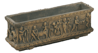 Thumbnail for Grape Harvest Box Cast Stone Outdoor Garden Planter Planter Tuscan 