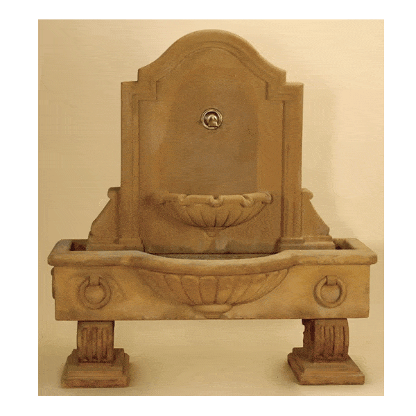 Anduze Wall Outdoor Cast Stone Garden Fountain Short For Spout Fountain Tuscan 