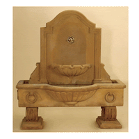 Thumbnail for Anduze Wall Outdoor Cast Stone Garden Fountain Short For Spout Fountain Tuscan 