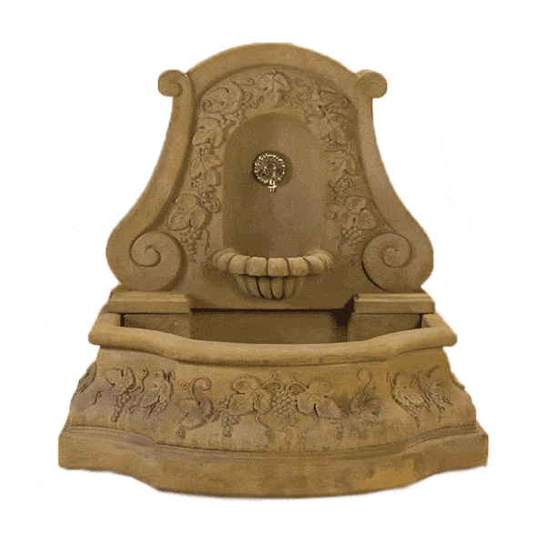 Sonoma Wall Outdoor Cast Stone Garden Fountain For Spout Fountain Tuscan 