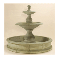 Thumbnail for Carrara Two Tier Outdoor Cast Stone Garden Pond Fountain (66