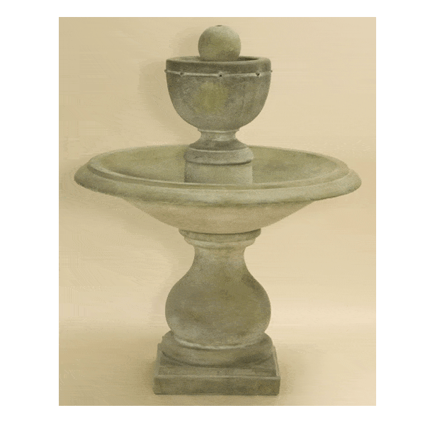 Carrara Urn Outdoor Cast Stone Garden Fountain Fountain Tuscan 