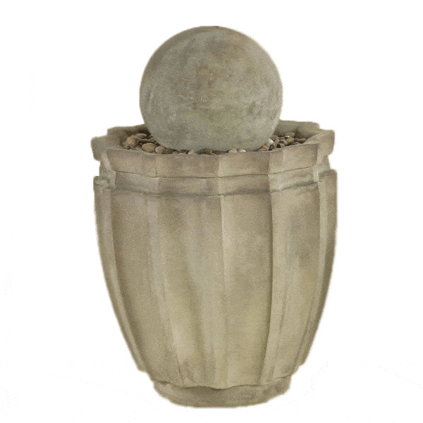 Dodici Ball Outdoor Cast Stone Garden Fountain Fountain Tuscan 