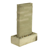 Thumbnail for Grooved Outdoor Cast Stone Garden Fountain Fountain Tuscan 