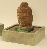 Thumbnail for Serene Buddah Outdoor Cast Stone Garden Fountain Fountain Tuscan 