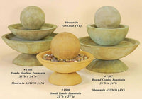 Thumbnail for Round Combo Outdoor Cast Stone Garden Fountain Fountain Tuscan 