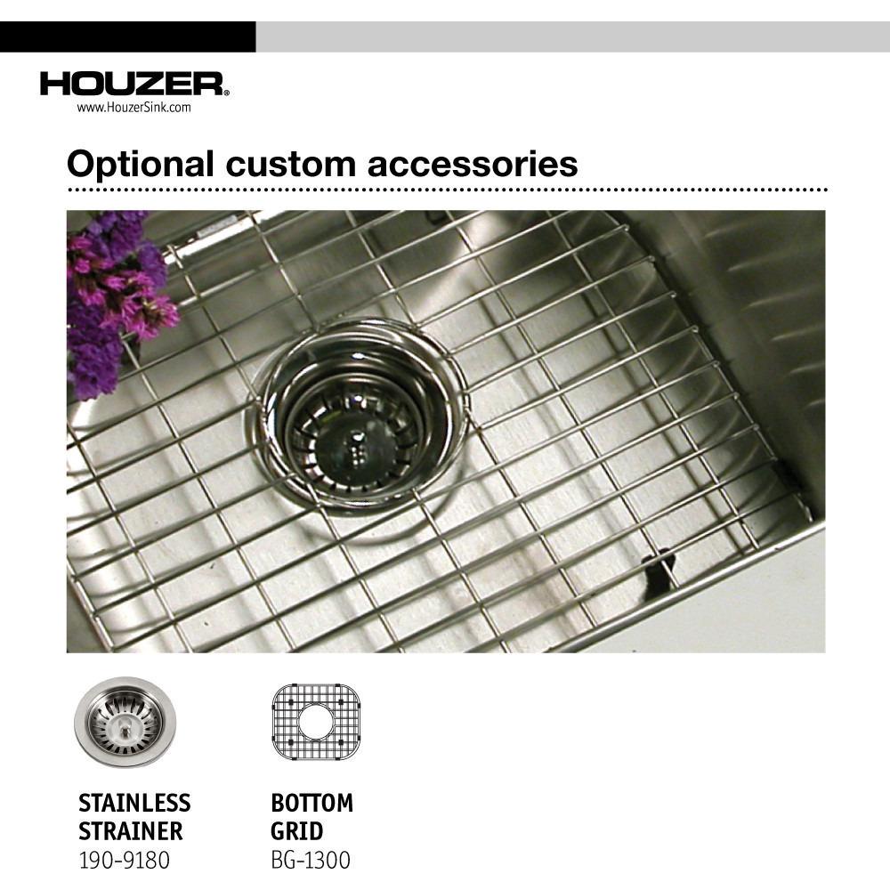 Houzer Hospitality Series Topmount Stainless Steel 2-Holes Bar/Prep Sink Bar Sink - Topmount Houzer 