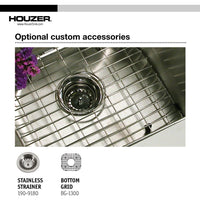 Thumbnail for Houzer Hospitality Series Topmount Stainless Steel 2-Holes Bar/Prep Sink Bar Sink - Topmount Houzer 