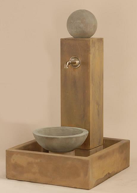Idra Outdoor Cast Stone Garden Fountain For Spout Fountain Tuscan 