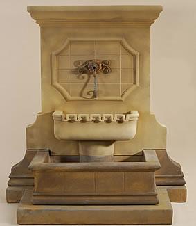 Savonna Wall Outdoor Cast Stone Garden Fountain Fountain Tuscan 