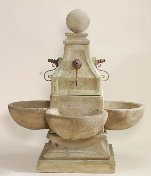 Bellagio Outdoor Cast Stone Garden Fountain For Rustic Spouts Fountain Tuscan 