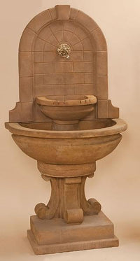Thumbnail for Montefalco Wall Outdoor Cast Stone Garden Fountain For Spout Fountain Tuscan 