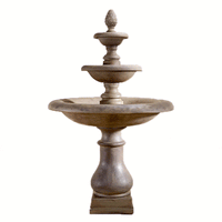 Thumbnail for Immanis Newcastle Three Tier Outdoor Cast Stone Garden Fountain (Short Spacers) Fountain Tuscan 