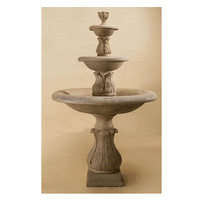 Thumbnail for Folium Three Tier Cast Stone Outdoor Garden Fountain Fountain Tuscan 