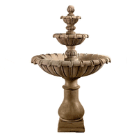 Thumbnail for Grand Chateau Three Tier Outdoor Cast Stone Garden Fountain Fountain Tuscan 