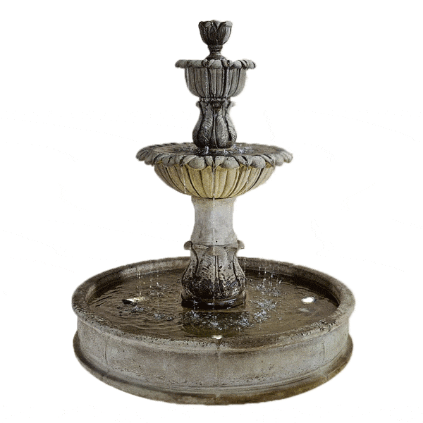 Florica Althum Pond Outdoor Cast Stone Garden Fountain Fountain Tuscan 