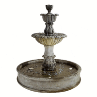 Thumbnail for Florica Althum Pond Outdoor Cast Stone Garden Fountain Fountain Tuscan 