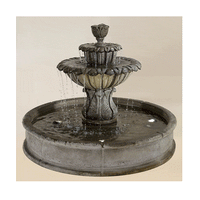 Thumbnail for Minutus Florian Pond Outdoor Cast Stone Garden Fountain Fountain Tuscan 