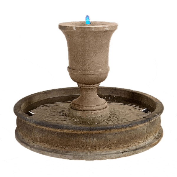 Fascea Urna Outdoor Cast Stone Garden Fountain Fountain Tuscan 